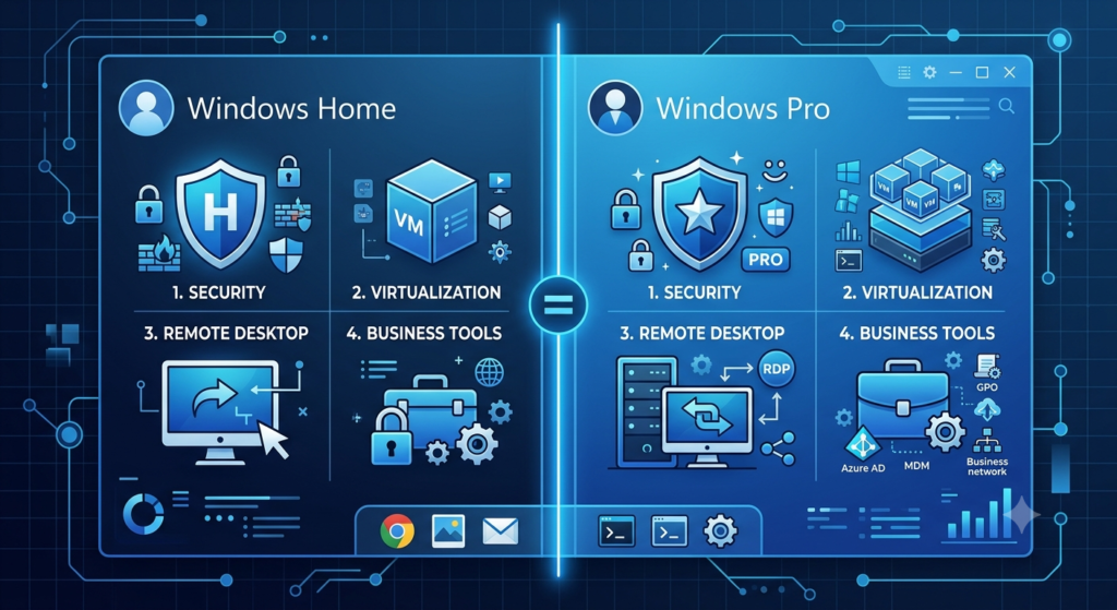 windows home vs windows pro
