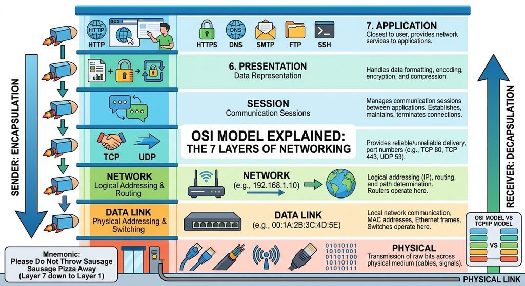 OSI model seven layers of computer networking